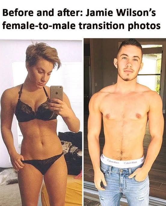 Jamie Wilson’s female-to-male journey revealed in before and after photos