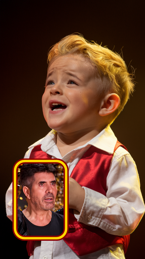 Simon Cowell started crying, The boy sang such a song that Simon couldnt speak, He went up to the stage to kiss the boy