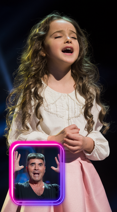 You wont believe what just happened, This young girl took the stage and unleashed a voice so powerful it left everyone in shock, Even Simon Cowell, known for his razor sharp critiques, was stunned, he actually stopped her mid song, refusing to believe that voice was coming from her, What happens next will leave you speechless