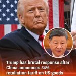 Trump has brutal response after China announces 34% retaliation tariff on US goods