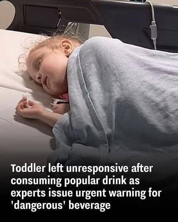 Toddler found unresponsive after consuming popular drink