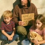 WE’RE HOMELESS, BUT MY DAUGHTER STILL MAKES SURE THE PUPPY EATS FIRST