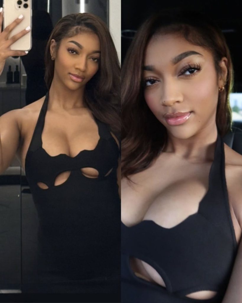 Angel Reese Leaves Everyone’s Jaws On The Floor With Her Under ‘B’ Showing In Jaw-Dropping Black Dress Flaunting Her Stuff