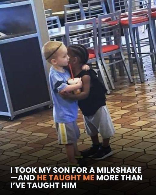 My son taught me more than I had taught him when we went out for milkshakes.