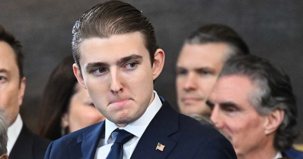 Why Barron Trump always carry a black backpack to class