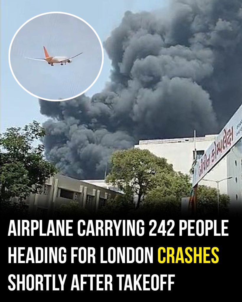 Airplane headed to London crashes with 242 on board