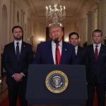 Critics point out ‘weak’ and ‘scared’ way Trump addressed the US after Iran strikes