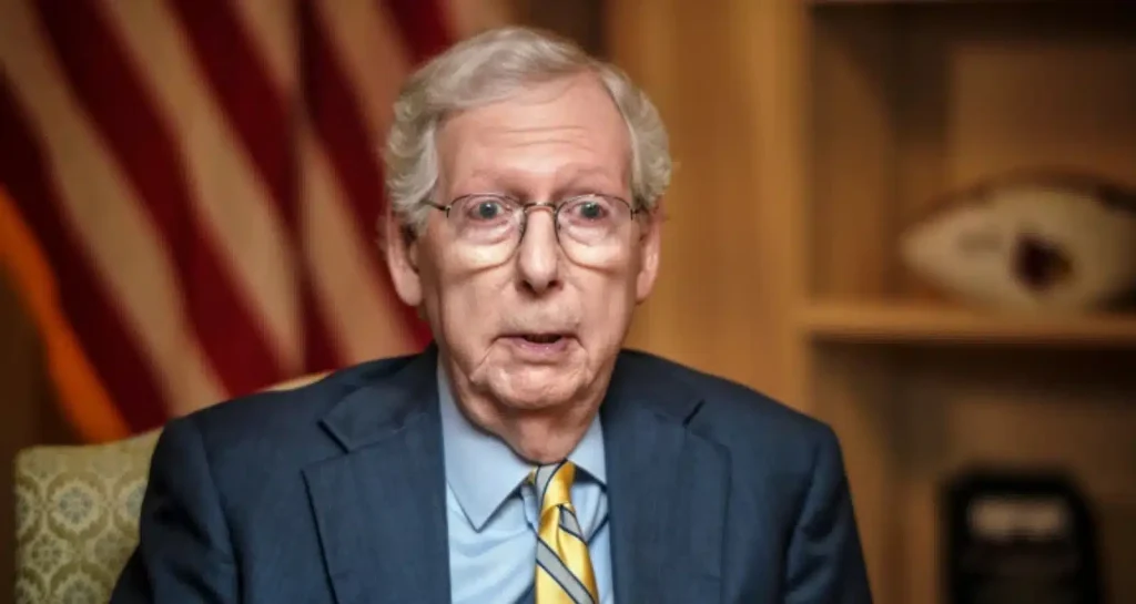 Image Of Mitch McConnell Goes Viral After Fall