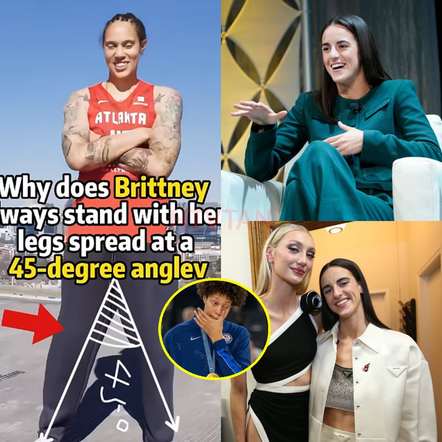 BREAKING NEWS: Why Does Britney Griner Always Stand With Her Legs Spread at a 45-Degree Angle? Caitlin Clark Hints at Three Shocking Details, Igniting a Gender Bombshell That Rocks the WNBA!