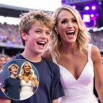 “He Asked, and She Said Yes” — Carrie Underwood Stuns Louisville Crowd When a Young Fan’s Bold Sign Leads to a Sweet Onstage Kiss and a Moment No One Will Ever Forget