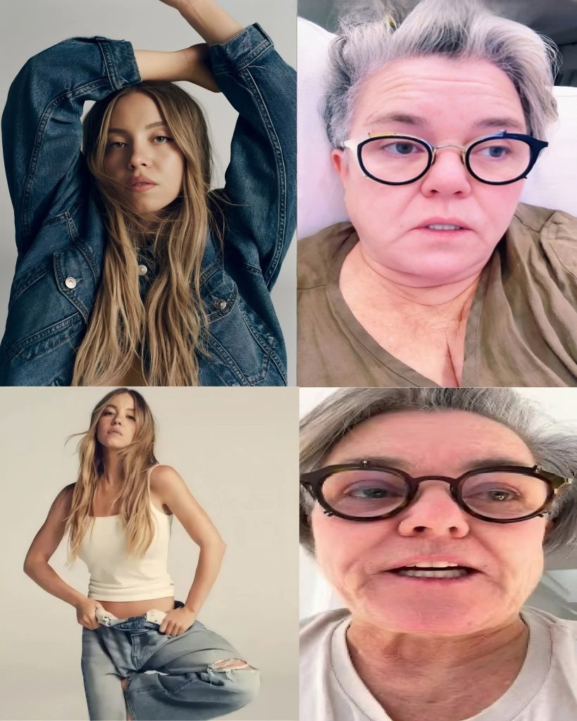 Rosie O’Donnell will not be wearing American Eagle Jeans and will refuse a sponsorship from them if she’s offered one. Rosie is not a fan of their campaign with Sydney Sweeney. She found it to be disgusting and divisive.