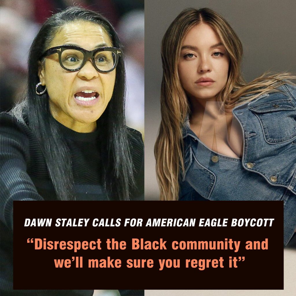 BREAKING: Dawn Staley Calls for American Eagle Boycott, Slams Sydney Sweeney Campaign as “Disgusting and Disrespectful”