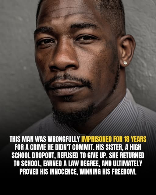 “Eighteen Years Lost: How a Sister’s Unwavering Love Set an Innocent Man Free”