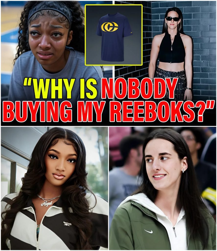 “HER LOGO IS EVERYWHERE. MINE’S IN THE CLEARANCE BIN.” Angel Reese FROZE When She Saw Caitlin Clark’s New Nike Merch — And the Room Went Dead Silent.