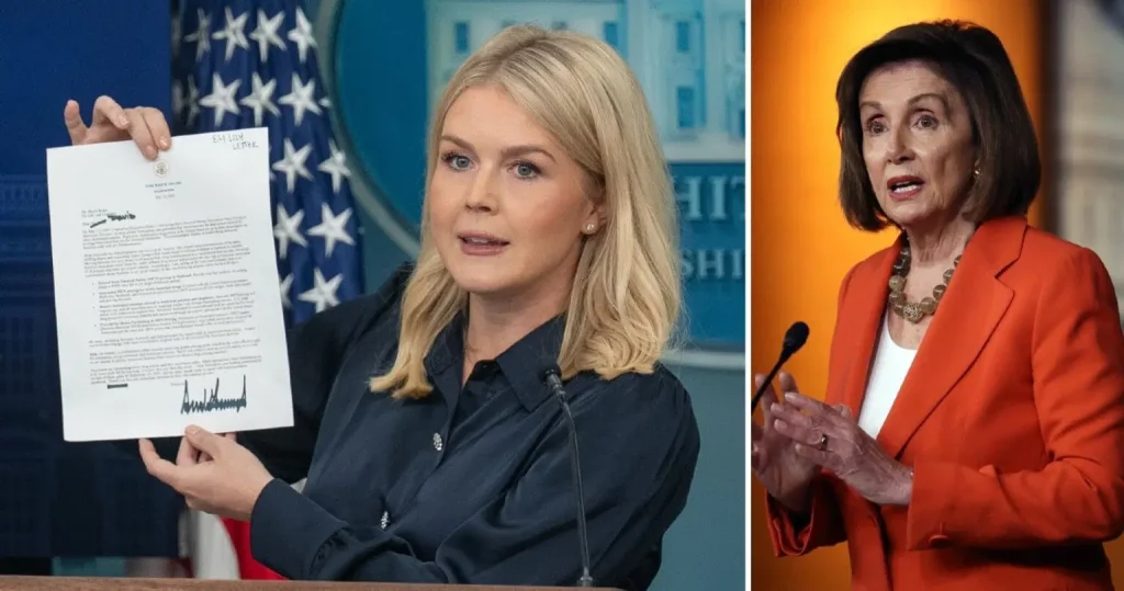 Leavitt Slams Pelosi Over Stock Trades As Trump, Hawley Reconcile On Ban Effort