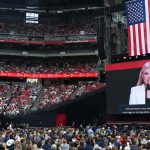 Many spotted the same disturbing detail on stage at Charlie Kirk’s memorial