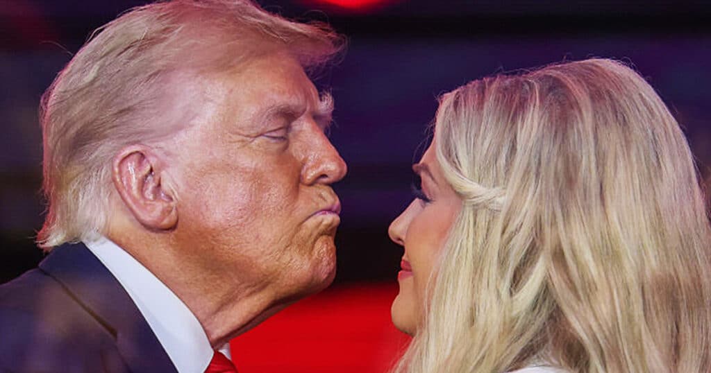 ‘Disturbing’ thing Trump did when hugging Erika Kirk during her husband’s memorial, according some people