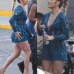 Jennifer Lopez reacts badly when a Fan tries to touch her while leaving the House