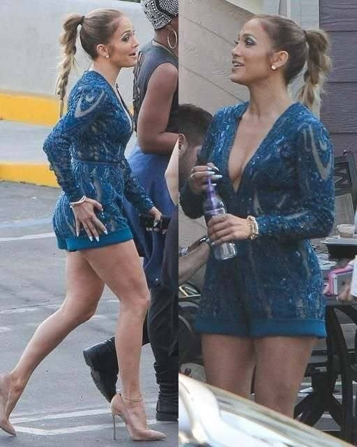 Jennifer Lopez reacts badly when a Fan tries to touch her while leaving the House