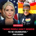 🔥 Tensions explode on air: Pam Bondi announces she will refuse to host Pride Month — she believes “WOKE” people don’t deserve to be celebrated, citing… Pam Bondi says “whether gay people are going against nature — studio silence!