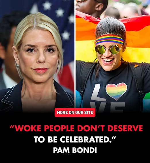 🔥 Tensions explode on air: Pam Bondi announces she will refuse to host Pride Month — she believes “WOKE” people don’t deserve to be celebrated, citing… Pam Bondi says “whether gay people are going against nature — studio silence!