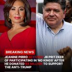 LARGEST ONE-DAY PROTEST IN US HISTORY: Jeanine Pirro ACCUSES JB Pritzker of participating in ‘No Kings’ protest After he donated $4 million to support the anti-Trump protest movement, her 8-word statement immediately afterward stunned the entire protest, with many people choosing to leave the protest…