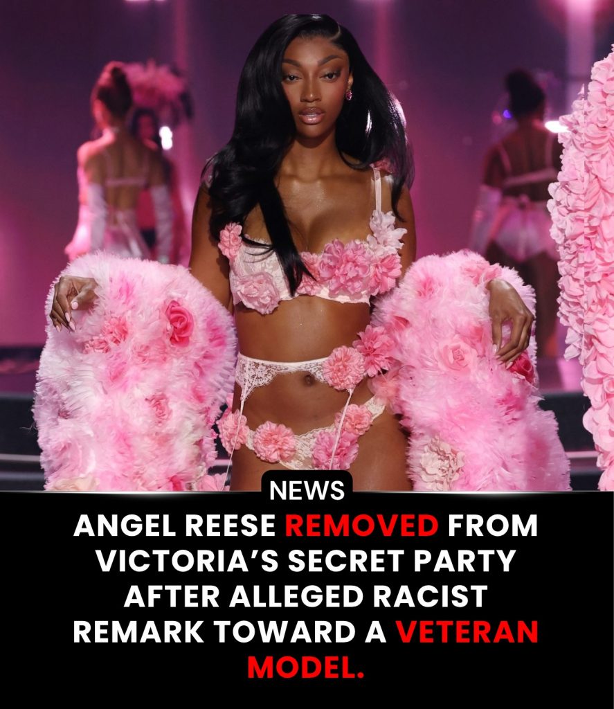 Basketball star Angel Reese was reportedly escorted out of a Victoria’s Secret after-party after making an offensive comment toward a veteran model. According to sources, security approached Reese shortly after the incident and removed her from the event. Insiders claim the decision came after multiple prior warnings before she was ultimately asked to leave