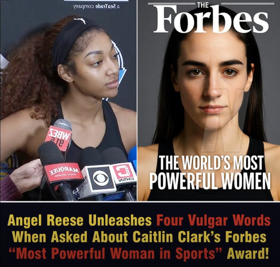 Angel Reese FURIOUS, Sends Shocking Message After Caitlin Clark’s Forbes MOST POWERFUL WOMAN IN SPORTS Award!