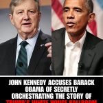 BREAKING NEWS – A political bombshell just dropped: John Kennedy accuses Barack Obama of secretly orchestrating the story of Trump’s White House ballroom