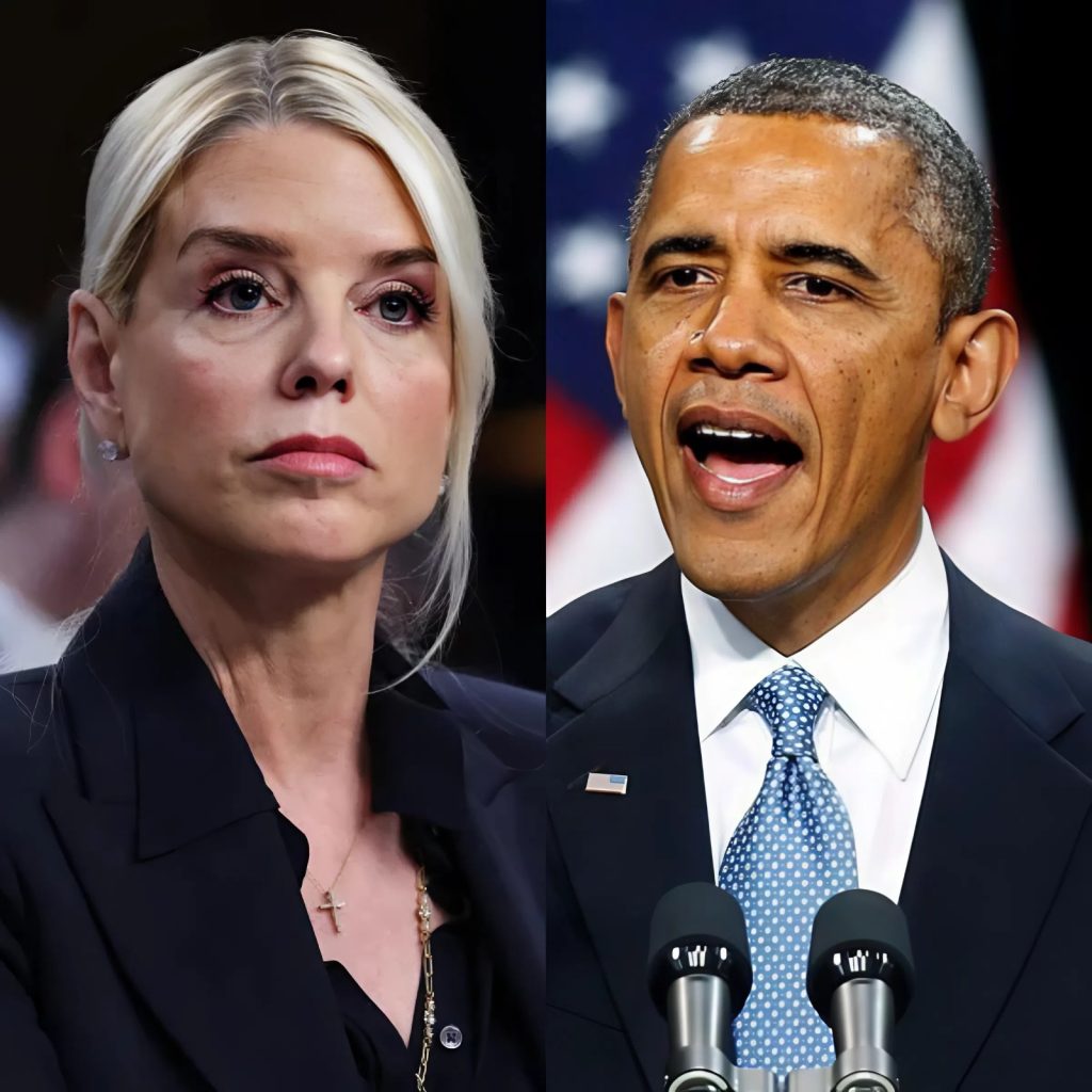 Washington BLOWN WIDE OPEN. A political bombshell just dropped: Pam Bondi is accusing Barack Obama himself of secretly engineering the 2016 “Russian interference” narrative. She’s demanding a full federal investigation, and the shockwaves are already shattering old alliances across D.C. But the real story isn’t just the accusation—it’s who she implicated next. The names she revealed have Washington’s elite absolutely scrambling.