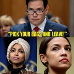 BREAKING NEWS: During the Senate hearing on immigration reform, Marco Rubio suddenly exploded after the statements of Ilhan Omar and AOC.