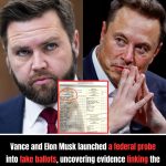 JD VANCE AND ELON MUSK OPEN FEDERAL PROBE INTO MASSIVE FAKE BALLOT SCANDAL